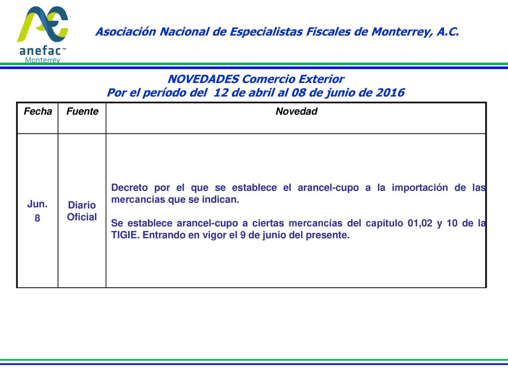 Asociación Nacional de Especialistas Fiscales de Monterrey, A.C.
