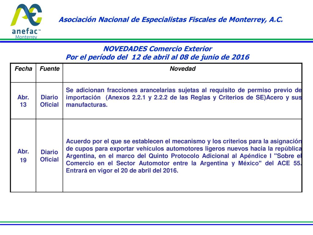 Asociación Nacional de Especialistas Fiscales de Monterrey, A.C.