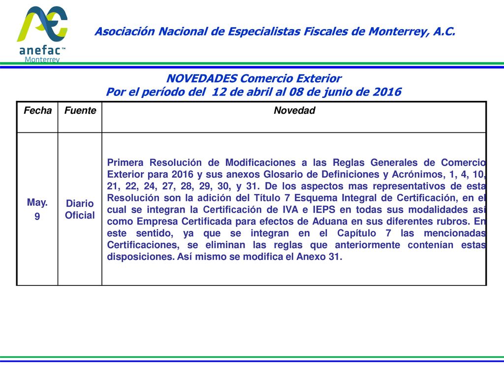 Asociación Nacional de Especialistas Fiscales de Monterrey, A.C.