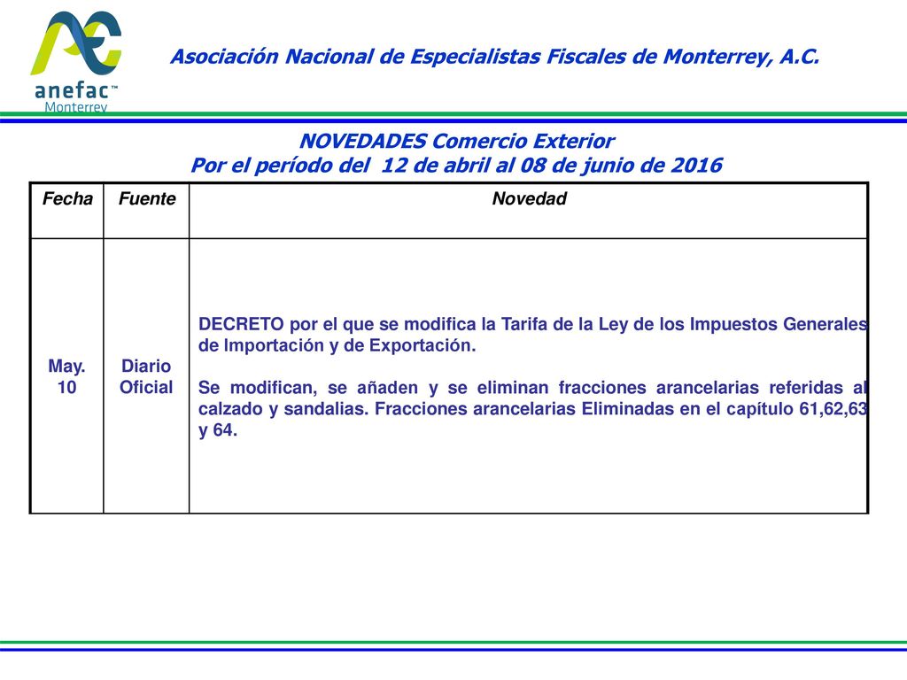 Asociación Nacional de Especialistas Fiscales de Monterrey, A.C.