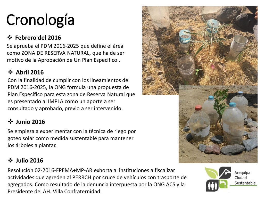 Cronología Febrero del 2016 Abril 2016 Junio 2016 Julio 2016