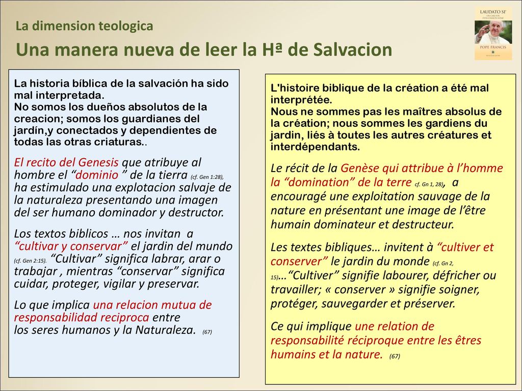 La dimension teologica Una manera nueva de leer la Hª de Salvacion