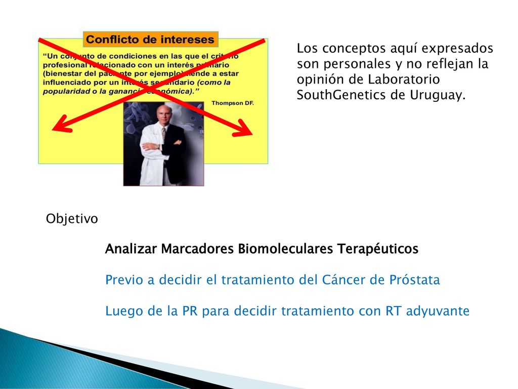 Los conceptos aquí expresados son personales y no reflejan la opinión de Laboratorio SouthGenetics de Uruguay.
