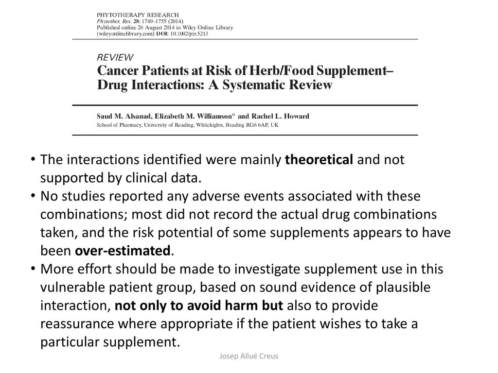The interactions identified were mainly theoretical and not supported by clinical data.