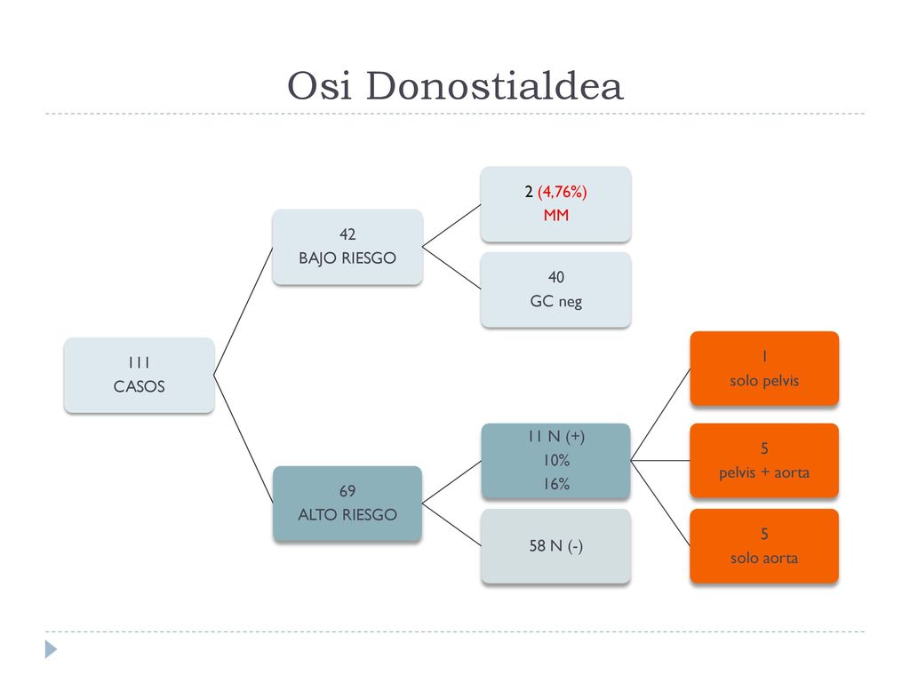 Osi Donostialdea CASOS 111 BAJO RIESGO 42 2 (4,76%) MM GC neg 40