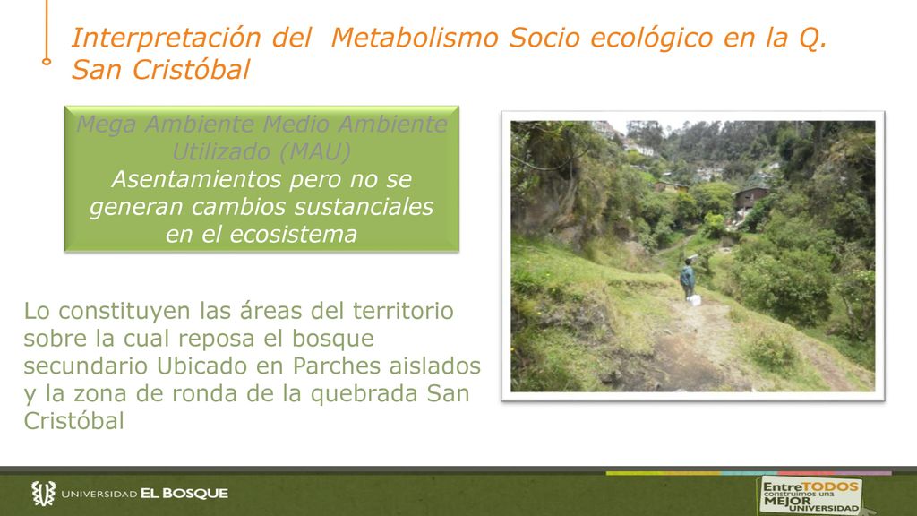 Interpretación del Metabolismo Socio ecológico en la Q. San Cristóbal