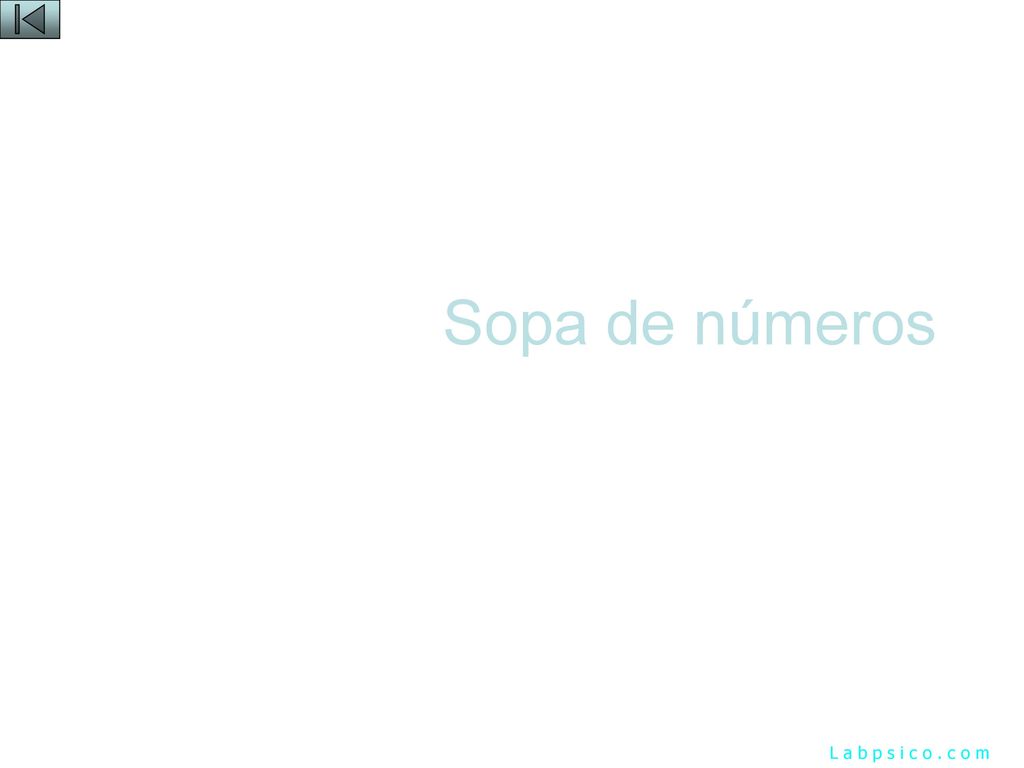 Sopa de números L a b p s i c o . c o m