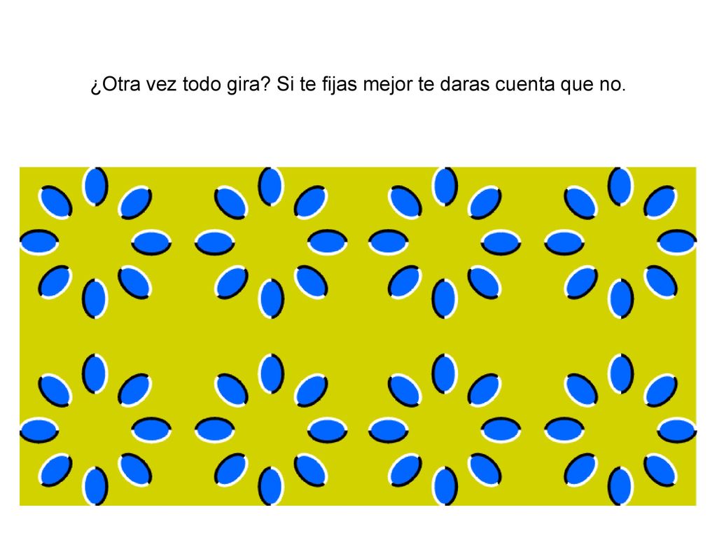 ¿Otra vez todo gira Si te fijas mejor te daras cuenta que no.