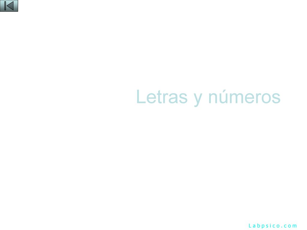Letras y números L a b p s i c o . c o m