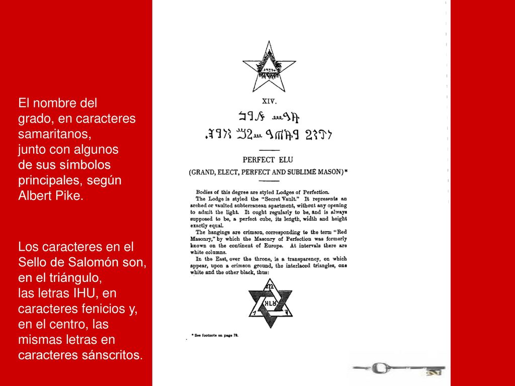 El nombre del grado, en caracteres. samaritanos, junto con algunos. de sus símbolos. principales, según.