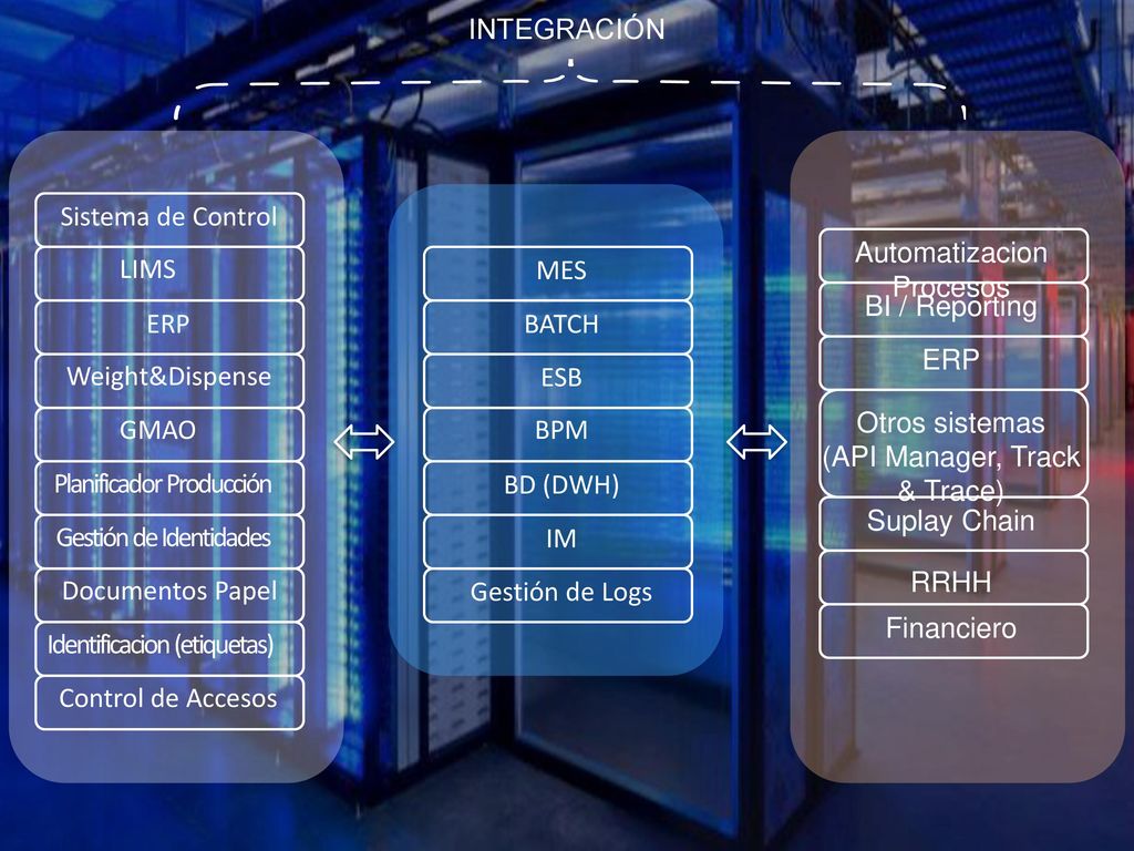Automatizacion Procesos LIMS MES BI / Reporting ERP BATCH ERP