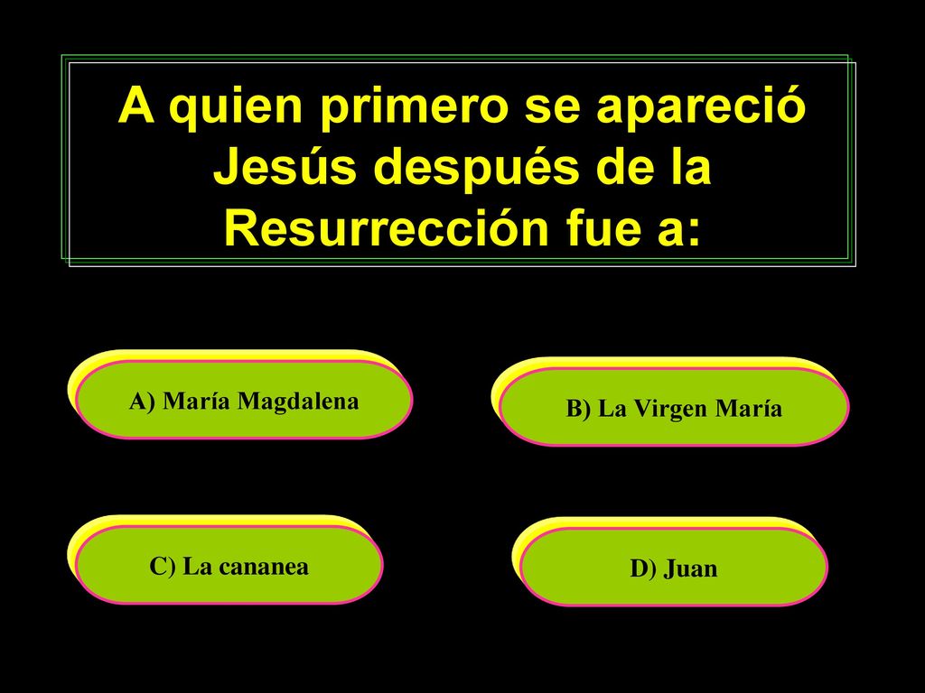 A quien primero se apareció Jesús después de la Resurrección fue a: