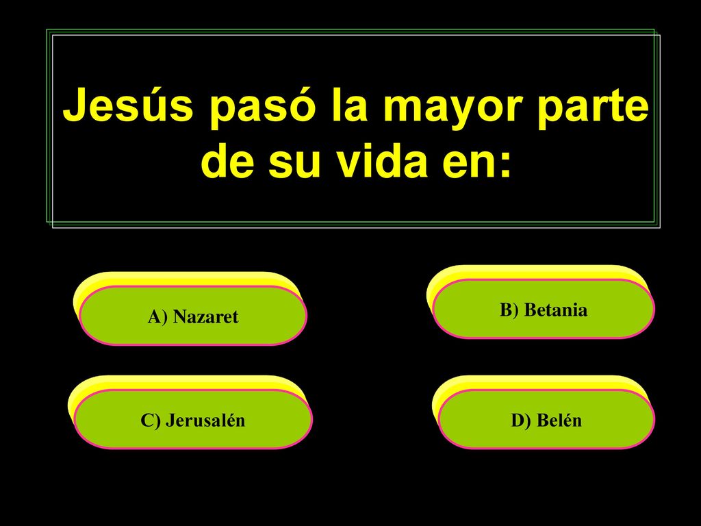 Jesús pasó la mayor parte de su vida en: