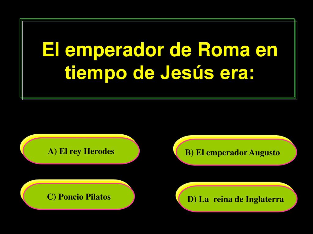 El emperador de Roma en tiempo de Jesús era: