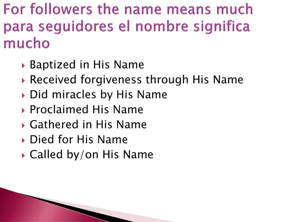 For followers the name means much para seguidores el nombre significa mucho