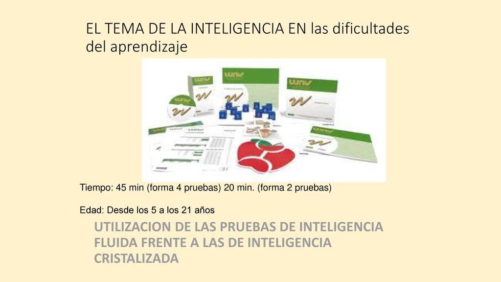 EL TEMA DE LA INTELIGENCIA EN las dificultades del aprendizaje