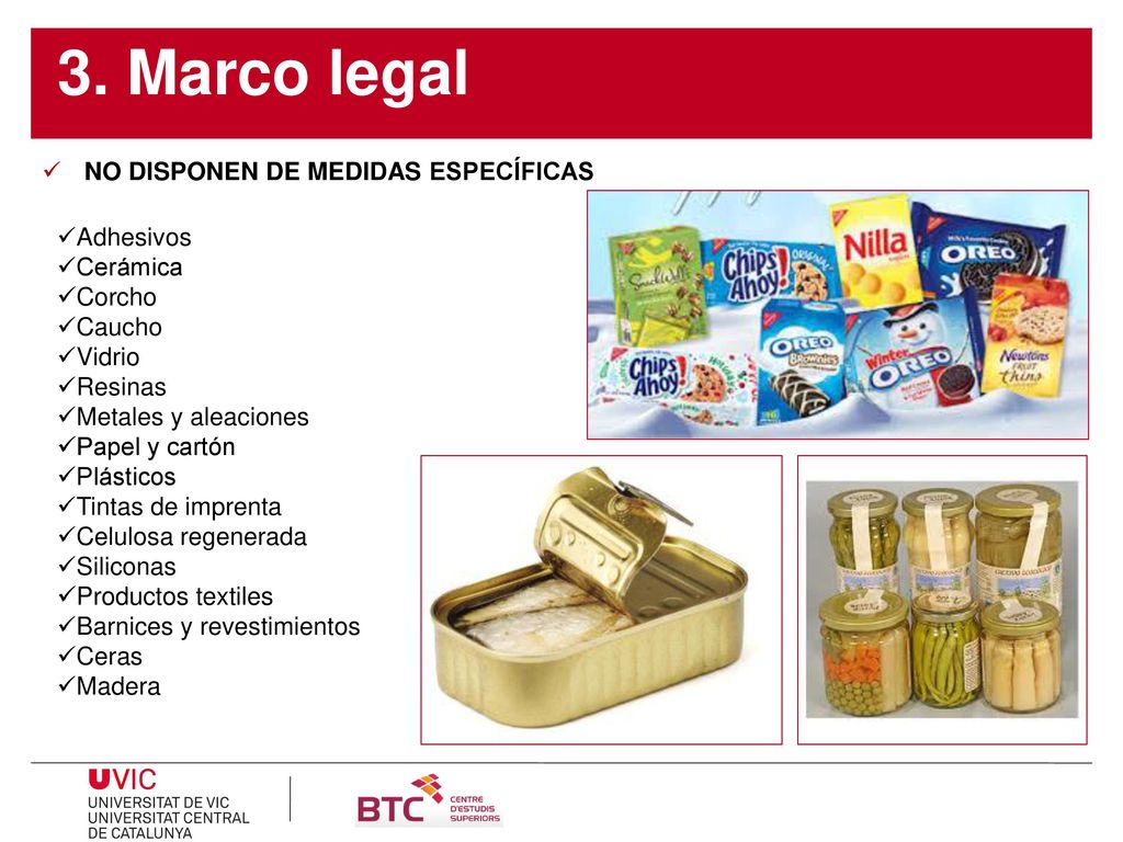 3. Marco legal NO DISPONEN DE MEDIDAS ESPECÍFICAS Adhesivos Cerámica