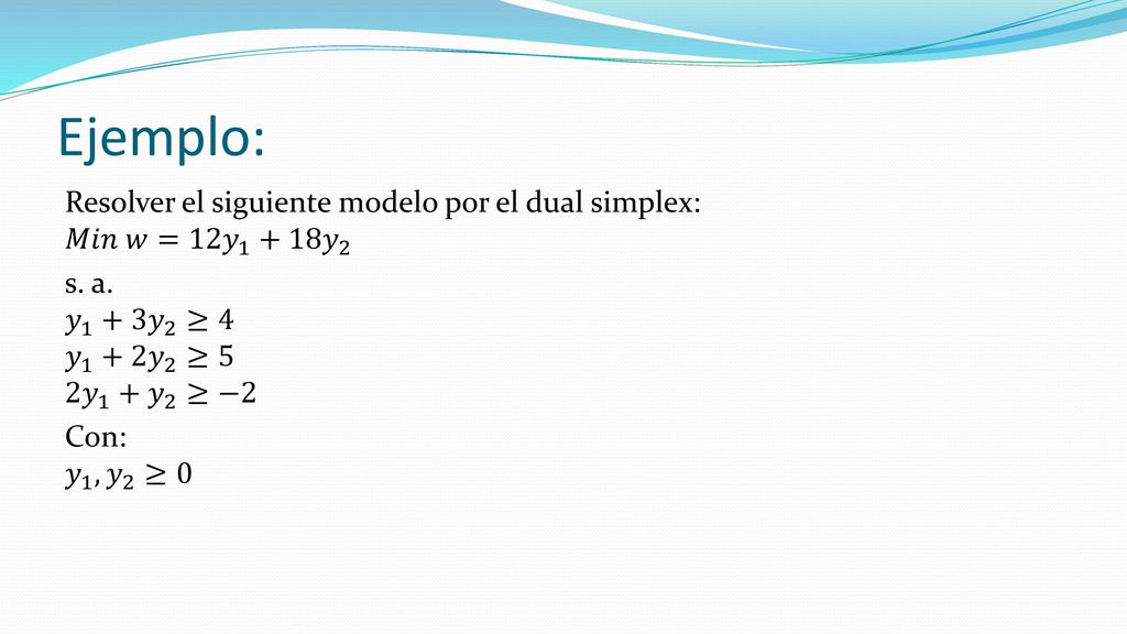 Para iniciar la programación lineal óptima y no factible, se debe cumplir con dos requisitos: