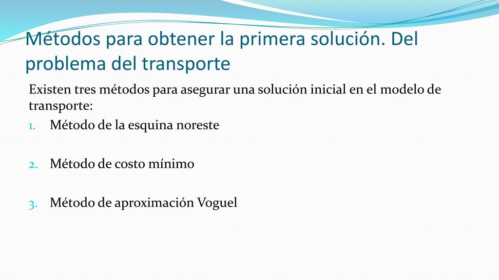 Formule el problema como un modelo de transporte