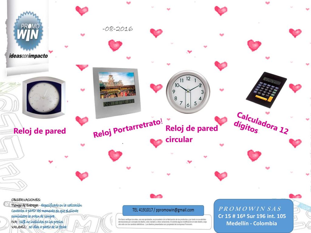 Reloj de pared circular Calculadora 12 dígitos Reloj de pared