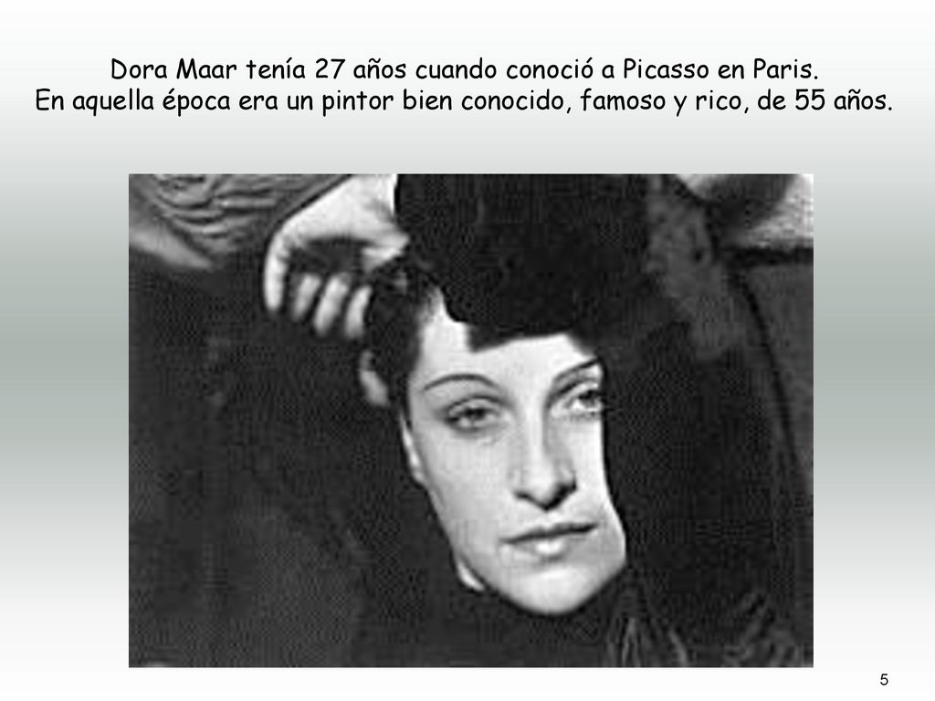 Dora Maar tenía 27 años cuando conoció a Picasso en Paris.