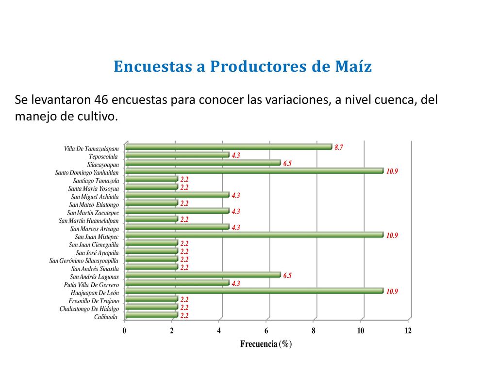 Encuestas a Productores de Maíz