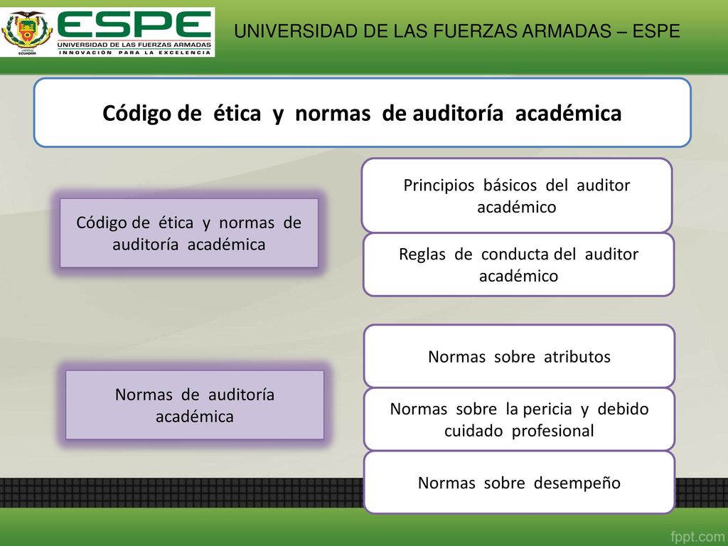Código de ética y normas de auditoría académica