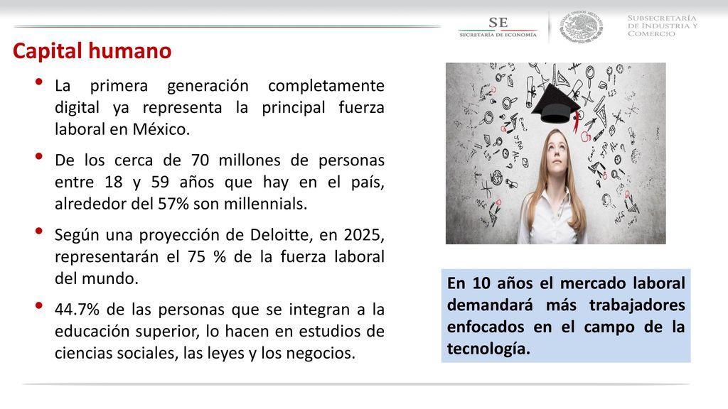 Capital humano La primera generación completamente digital ya representa la principal fuerza laboral en México.