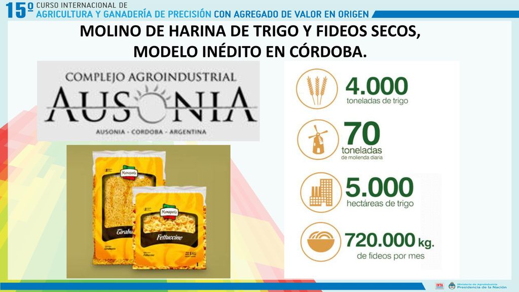 MOLINO DE HARINA DE TRIGO Y FIDEOS SECOS, MODELO INÉDITO EN CÓRDOBA.