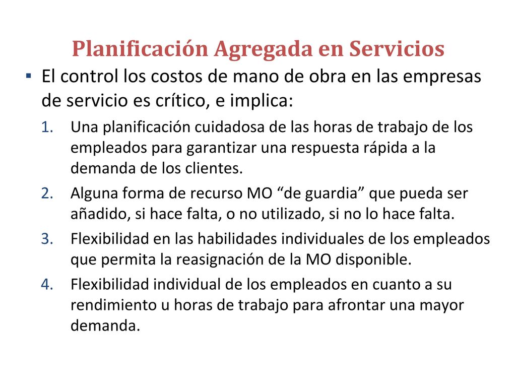 Cinco Escenarios de Servicios