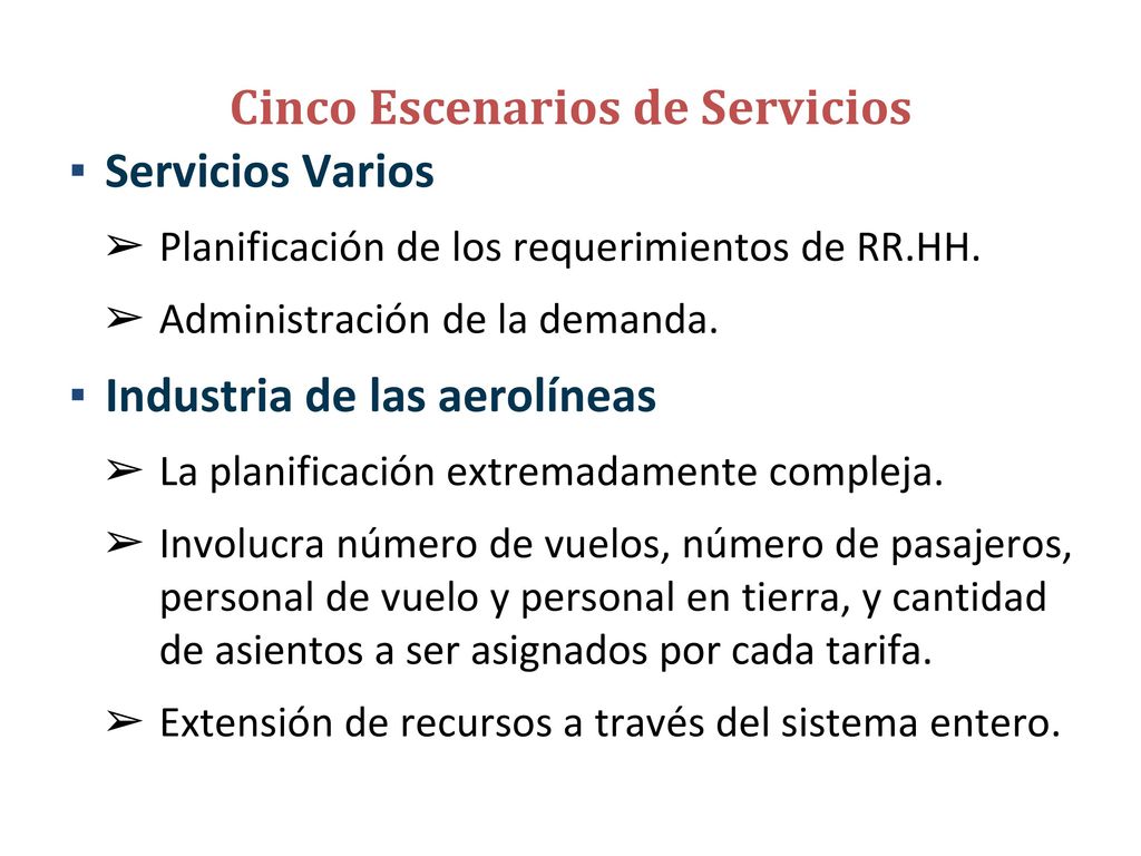 Ejemplo 5: Planificación Agregada para un bufete de abogados (Render & Heizer)