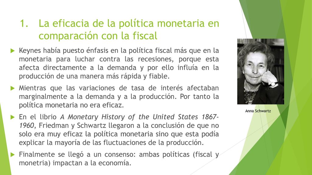 La eficacia de la política monetaria en comparación con la fiscal