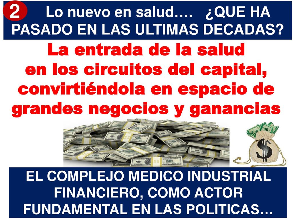 Lo nuevo en salud…. ¿QUE HA PASADO EN LAS ULTIMAS DECADAS