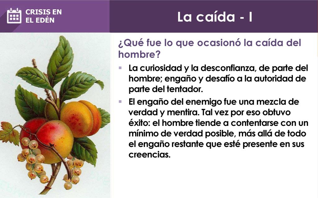 La caída - I ¿Qué fue lo que ocasionó la caída del hombre