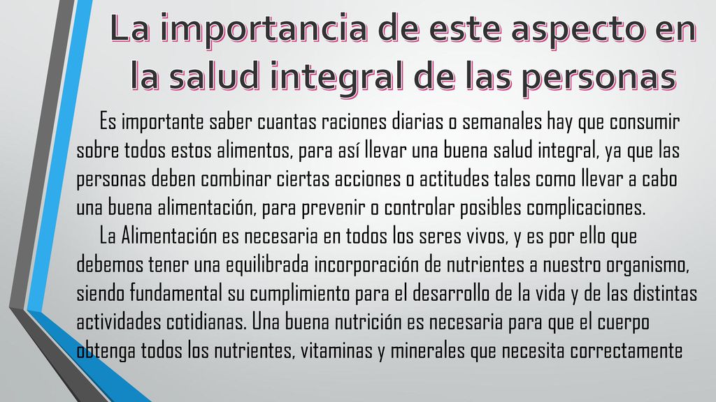 La importancia de este aspecto en la salud integral de las personas