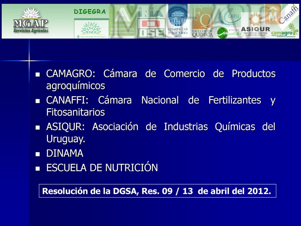 CAMAGRO: Cámara de Comercio de Productos agroquímicos