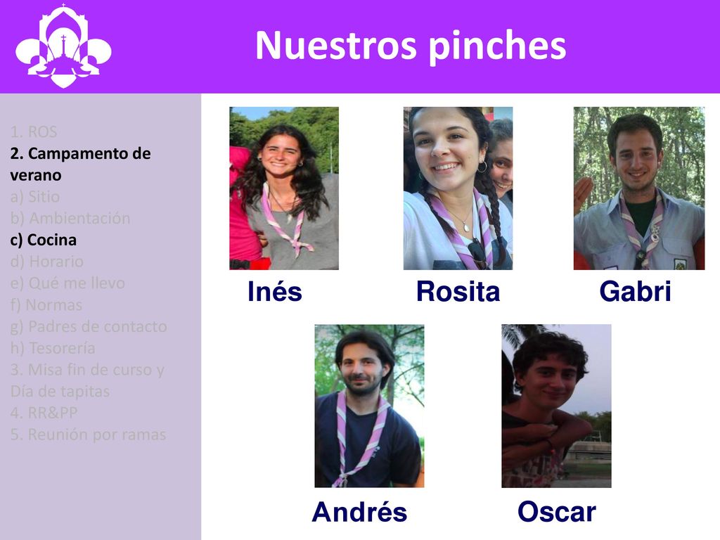 Nuestros pinches SITIO Inés Rosita Gabri Andrés Oscar 1. ROS