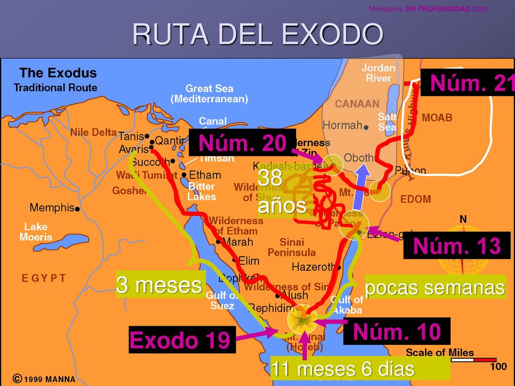 RUTA DEL EXODO Núm. 21 Núm años Núm meses Núm. 10