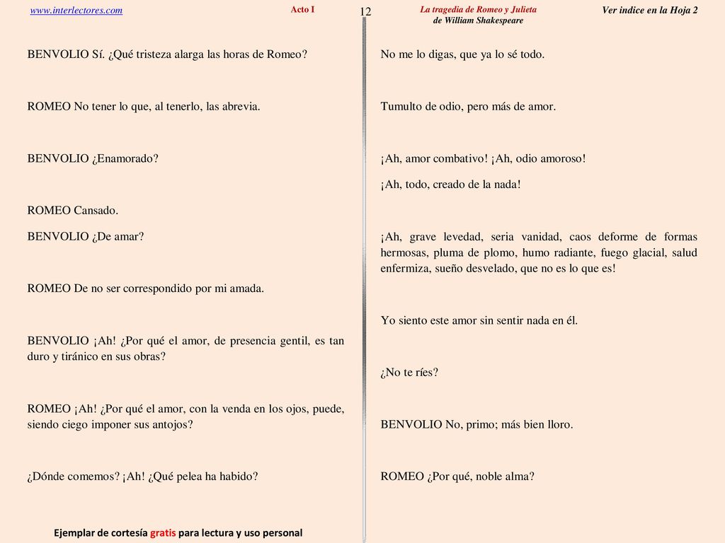 12 Ejemplar de cortesía gratis para lectura y uso personal