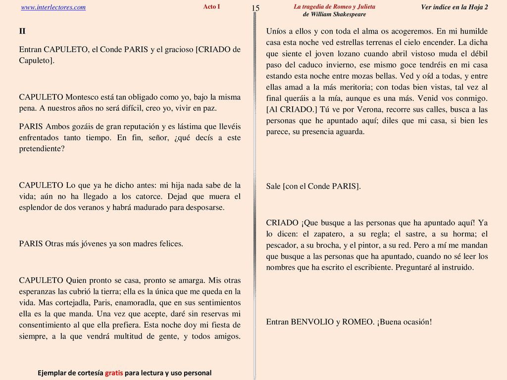 15 Ejemplar de cortesía gratis para lectura y uso personal