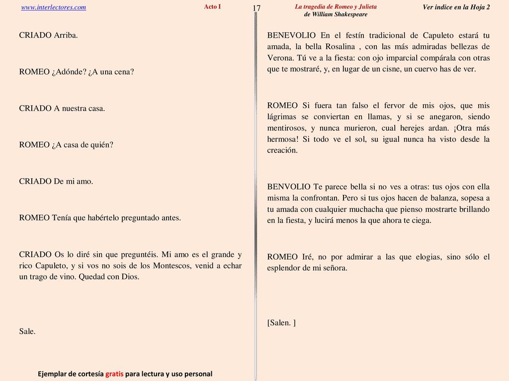 17 Ejemplar de cortesía gratis para lectura y uso personal