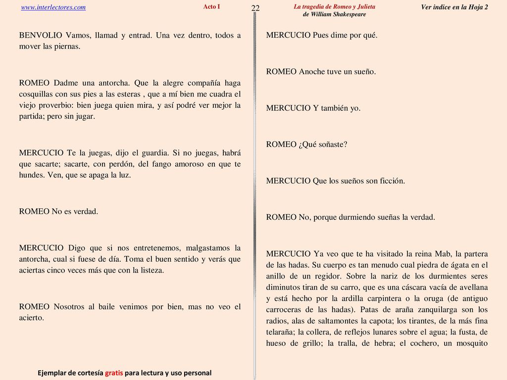 22 Ejemplar de cortesía gratis para lectura y uso personal