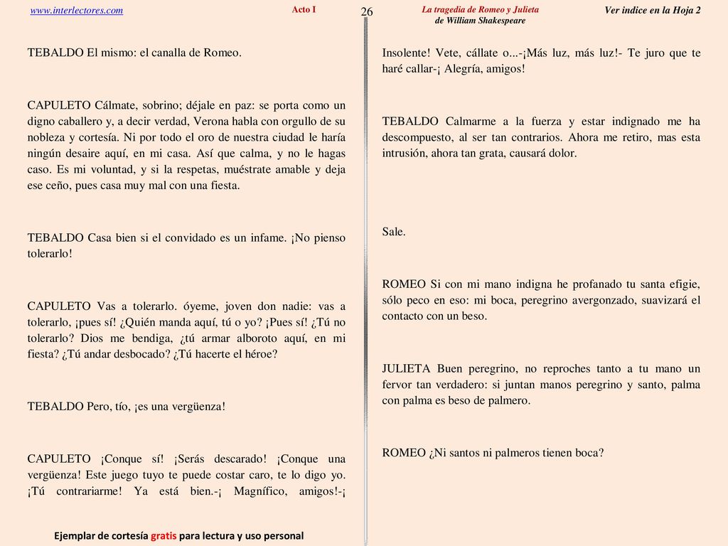 26 Ejemplar de cortesía gratis para lectura y uso personal
