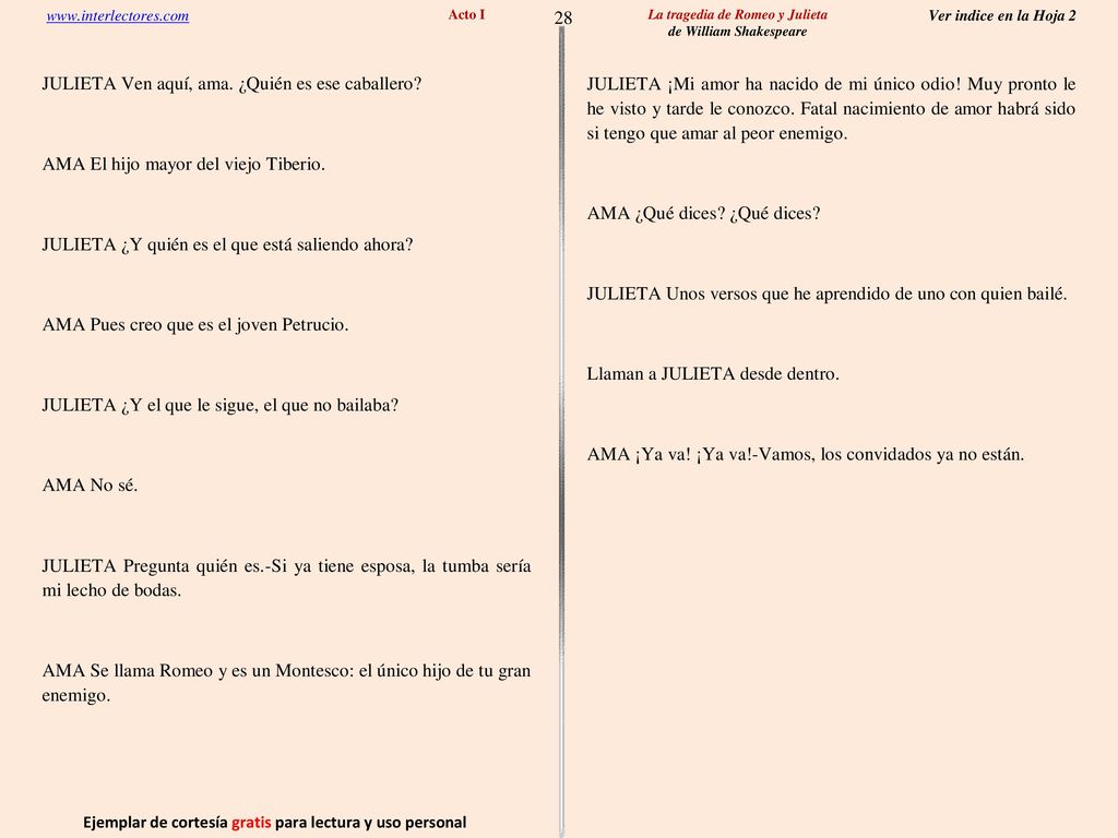 28 Ejemplar de cortesía gratis para lectura y uso personal