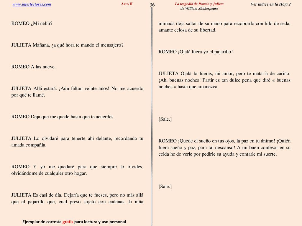 36 Ejemplar de cortesía gratis para lectura y uso personal