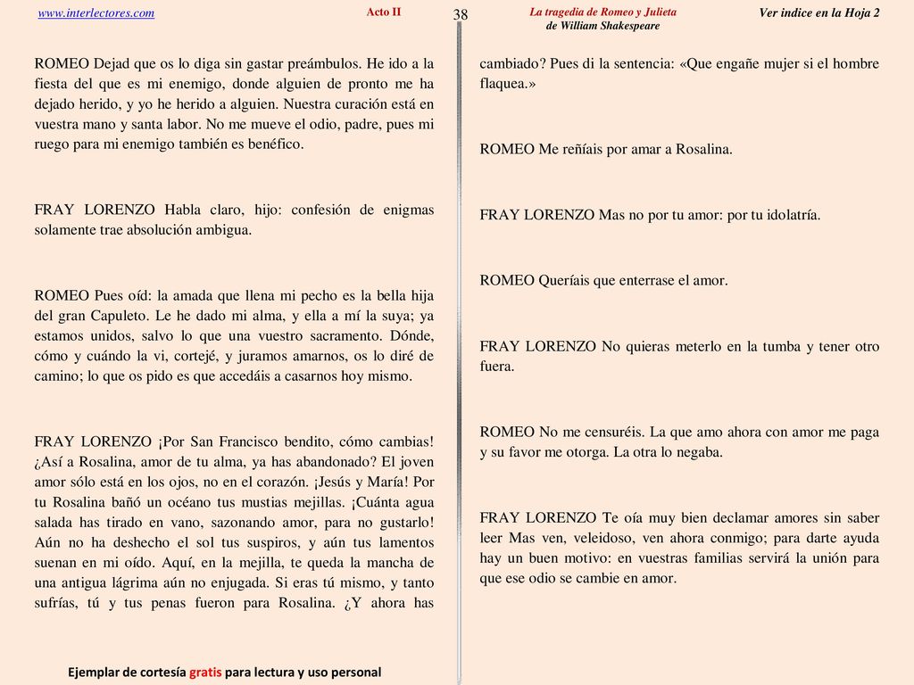 38 Ejemplar de cortesía gratis para lectura y uso personal