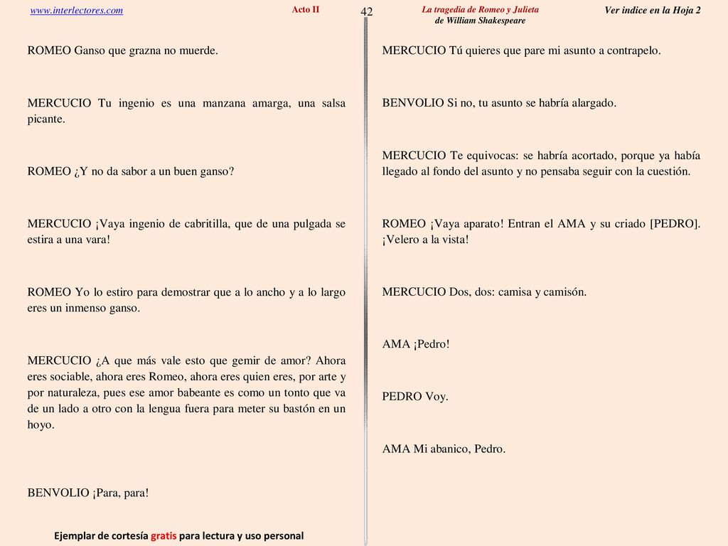 42 Ejemplar de cortesía gratis para lectura y uso personal
