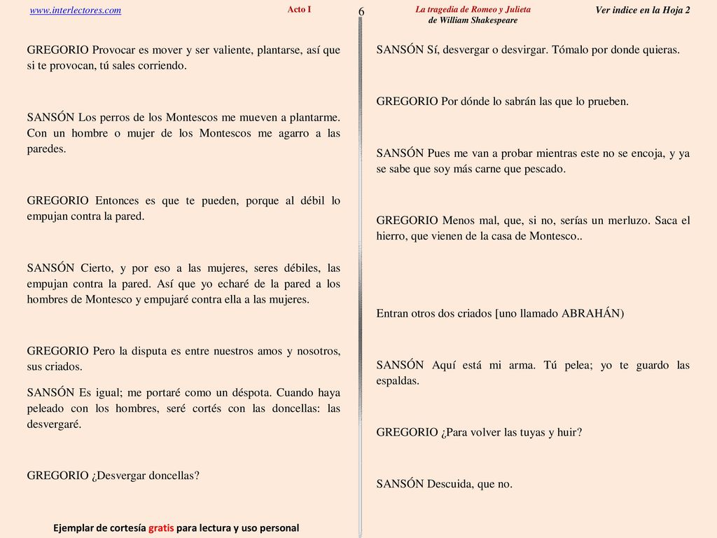 6 Ejemplar de cortesía gratis para lectura y uso personal