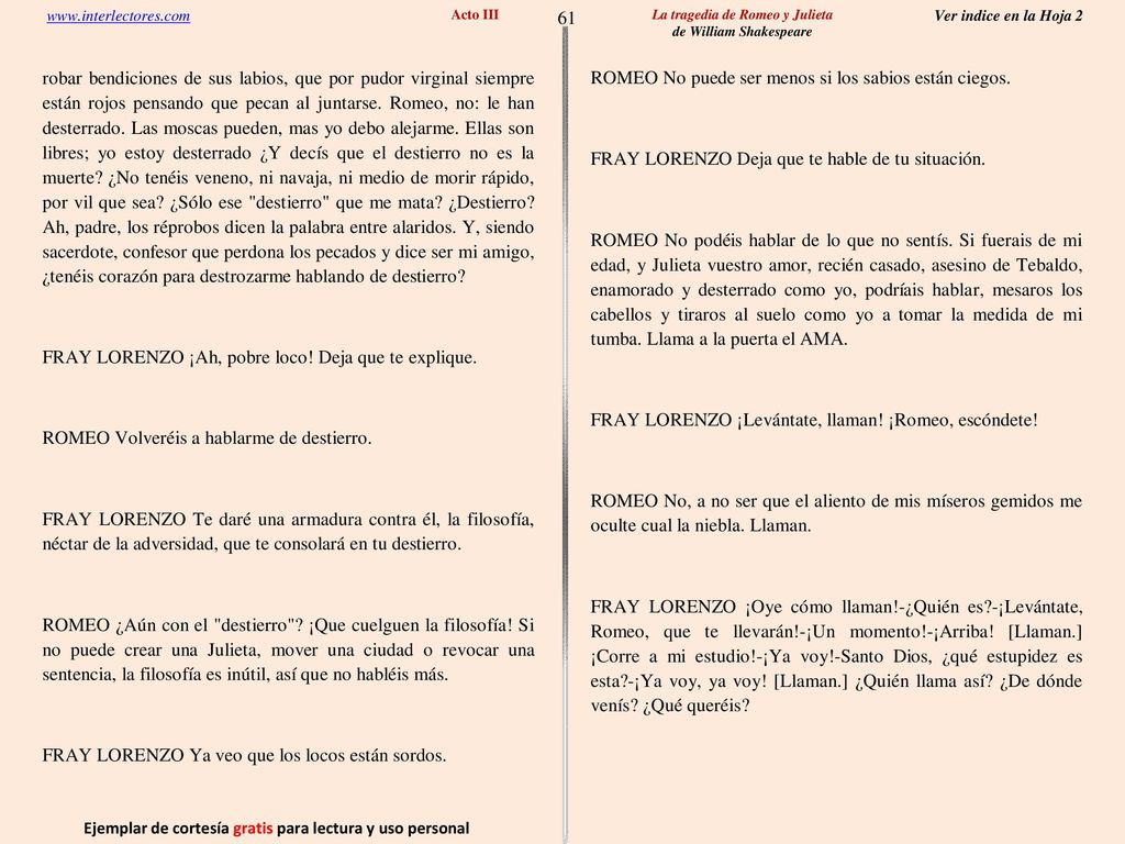 61 Ejemplar de cortesía gratis para lectura y uso personal