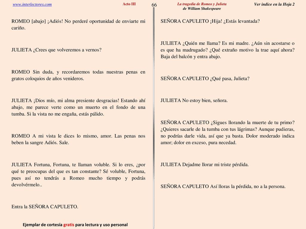 66 Ejemplar de cortesía gratis para lectura y uso personal